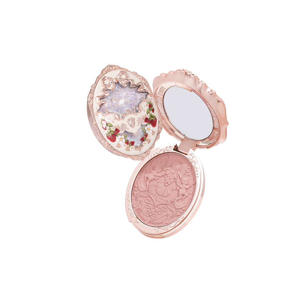 Flower Knows Strawberry Rococo Series Embossed Blush G01 Romantic Blossom 04.6G