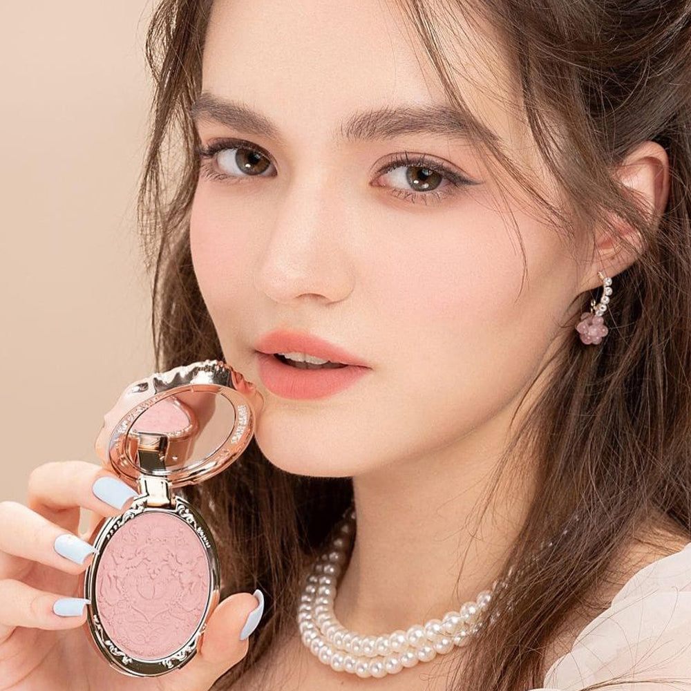 Flower Knows Strawberry Rococo Series Embossed Blush G01 Romantic Blossom 04.6G
