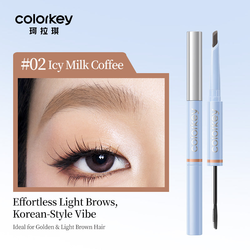 Colorkey Dual Ended Shaped Eyebrow Pencil & Cream 02
