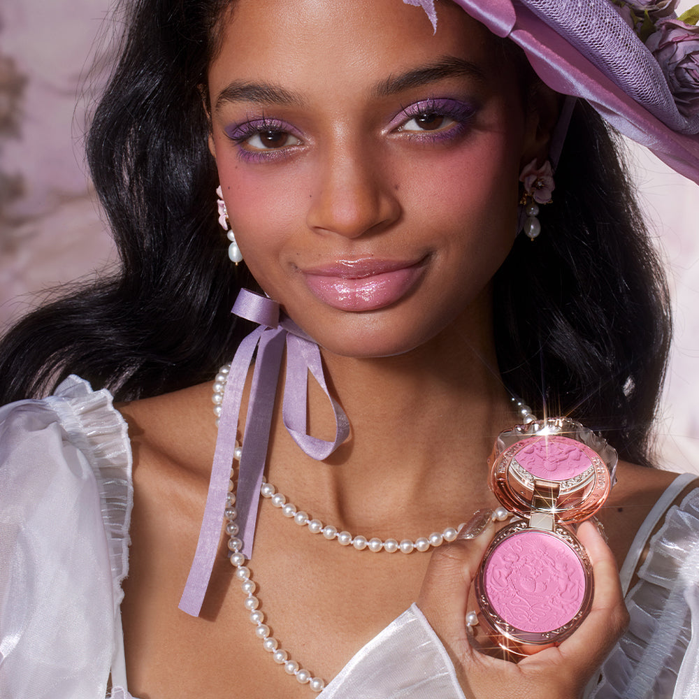 Flower Knows Strawberry Rococo Series Embossed Blush G02 Little Cranberry