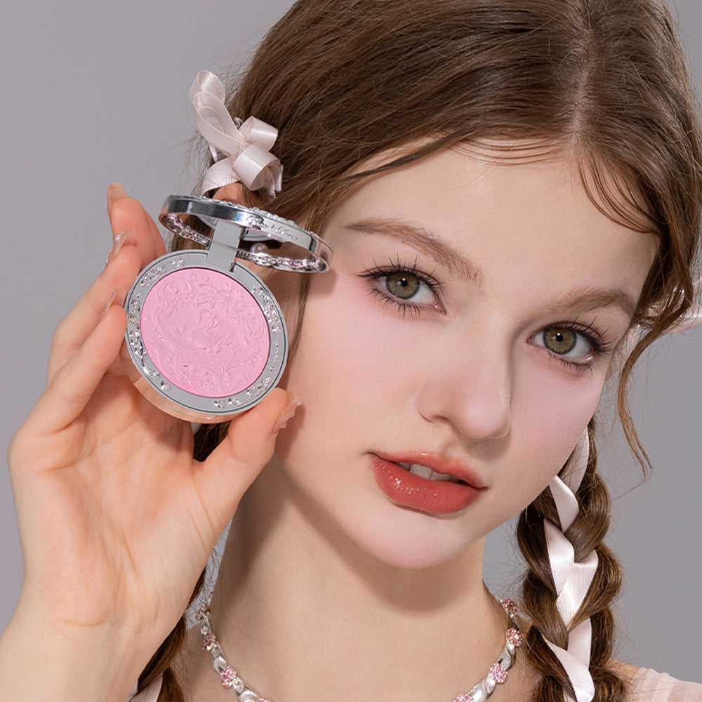 Flower Knows Swan Ballet Series Embossed Blush 03 Silky Ribbon