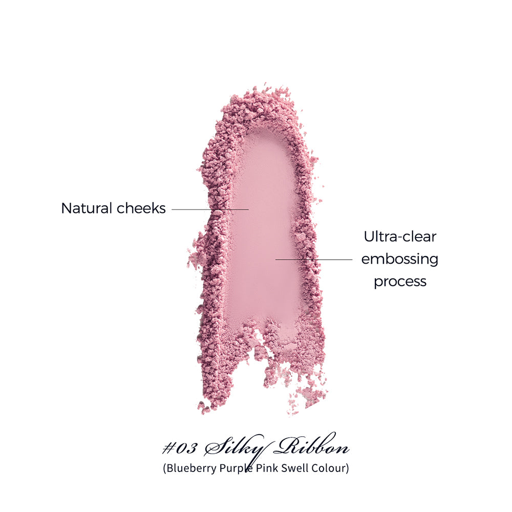 Flower Knows Swan Ballet Series Embossed Blush 03 Silky Ribbon