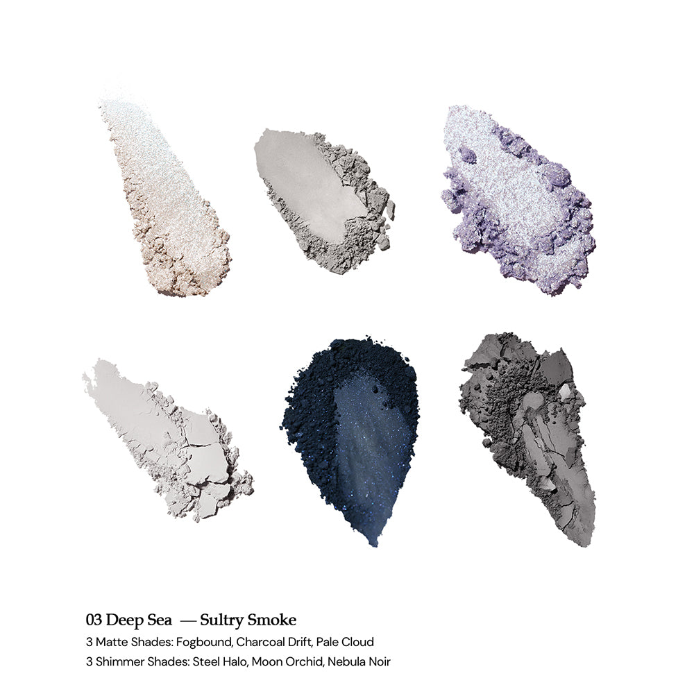 Flower Knows Shell'S Jewel Collection 6-Color Eyeshadow Palette 03 Deep Sea