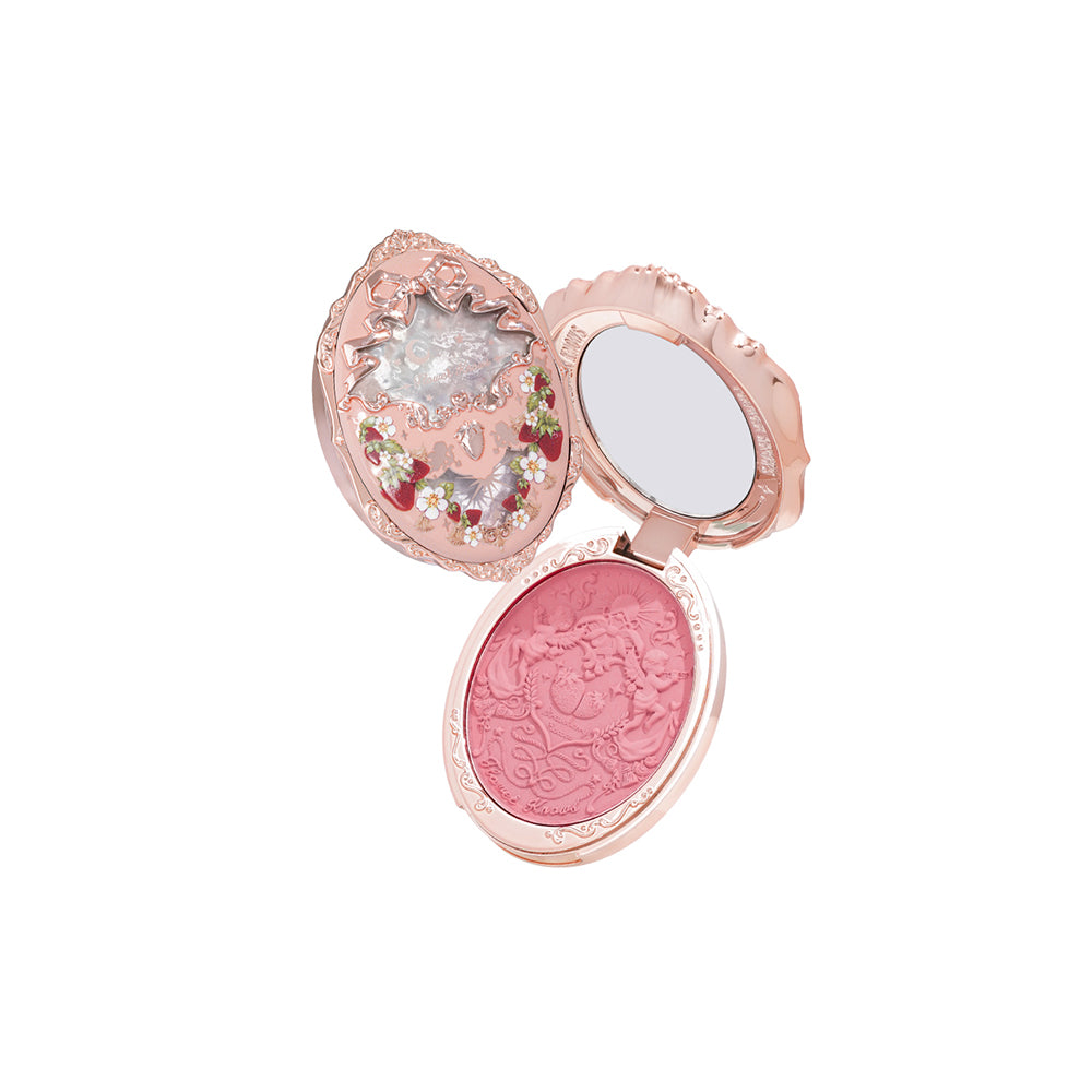 Flower Knows Strawberry Rococo Series Embossed Blush  05 Berry Mary