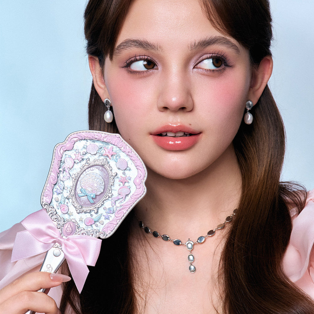 Flower Knows Shell'S Jewel Collection Hand Held Mirror Pink Seashell