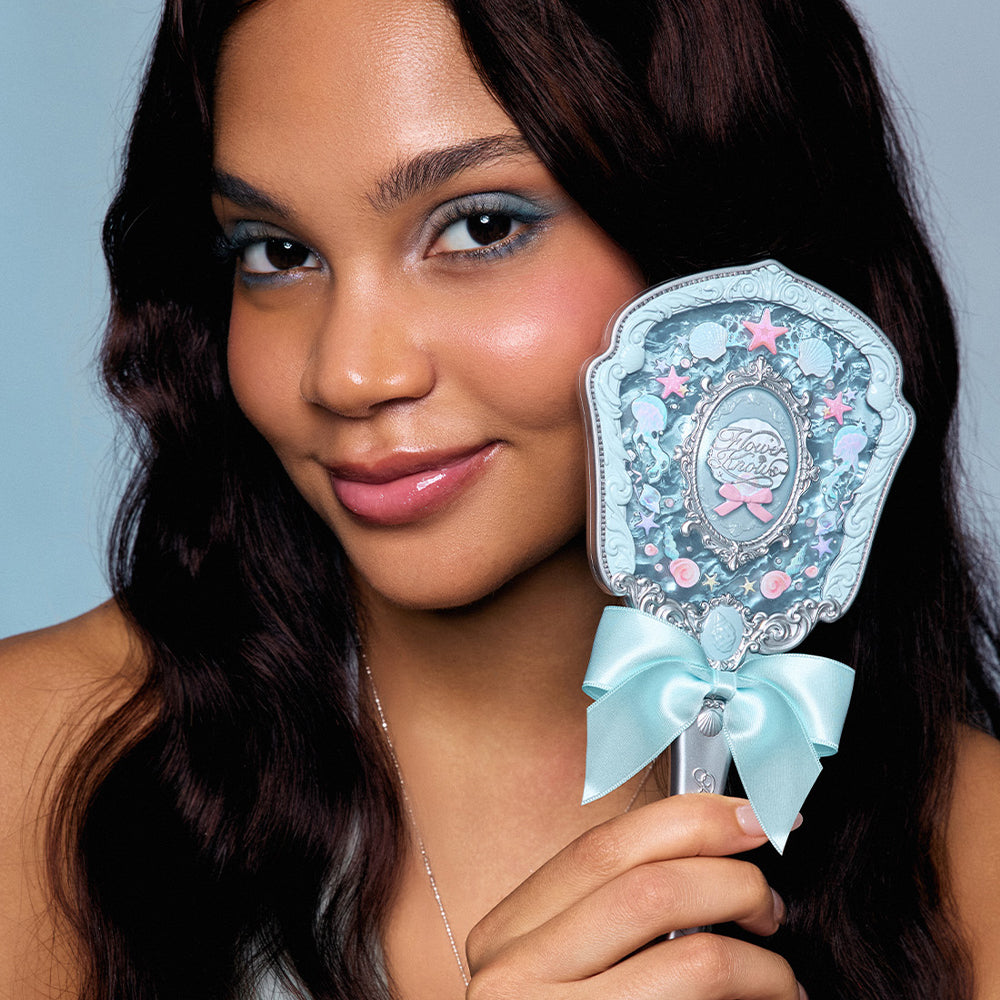 Flower Knows Shell'S Jewel Collection Hand Held Mirror Blue Seashell