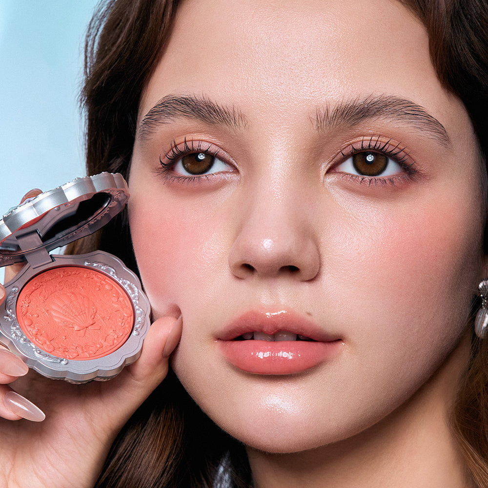 Flower Knows Shell'S Jewel Collection Silk Satin Blush S01 Sunkissed Coral