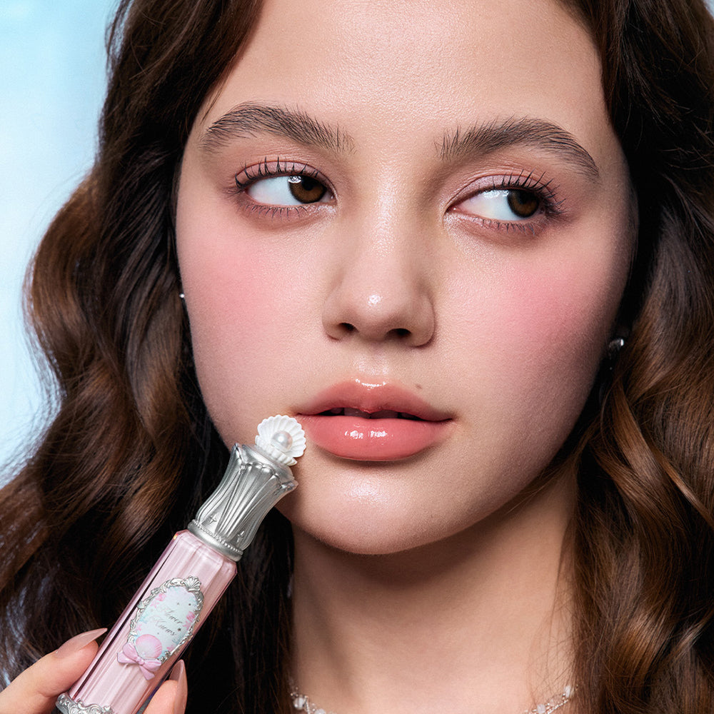 Flower Knows Shell'S Jewel Collection Nourishing Lip Glaze P01 Champagne Pearl