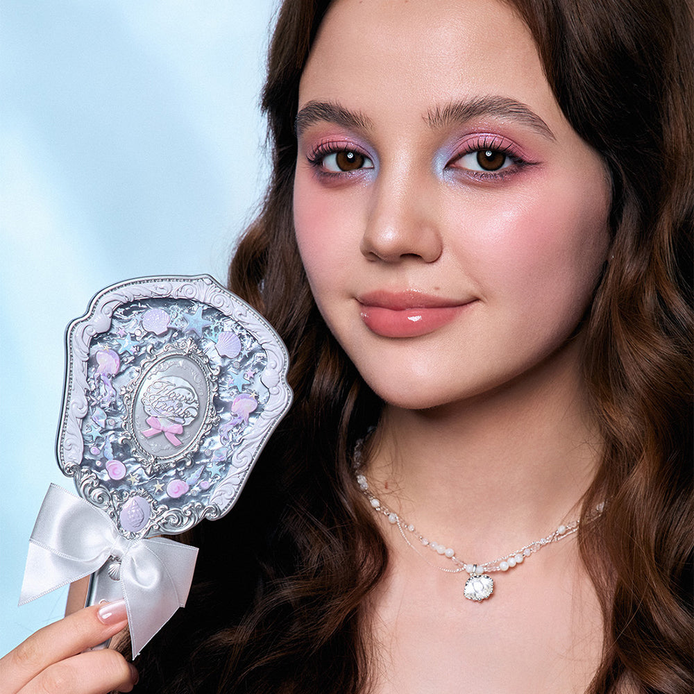 Flower Knows Shell'S Jewel Collection Hand Held Mirror Pearly White