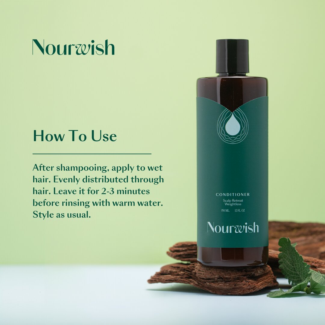 Nourwish Scalp Retreat Weightless Conditioner 350 ml