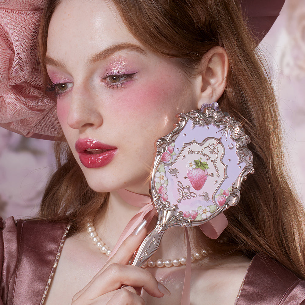 Flower Knows Strawberry Rococo Series Hand Mirror Wisteria Purple