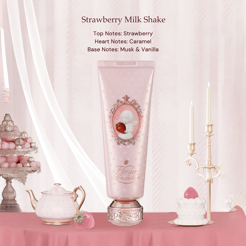 Flower Knows Strawberry Cupid Collection Scented Hand Cream Strawberry Milk Shake