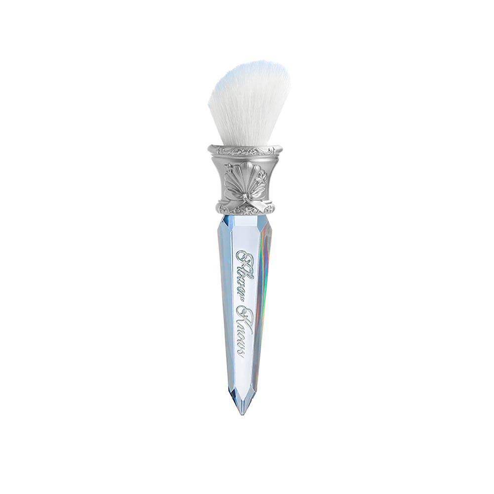 Flower Knows Shell'S Jewel Collection Angled Blush Brush Crystal Blue