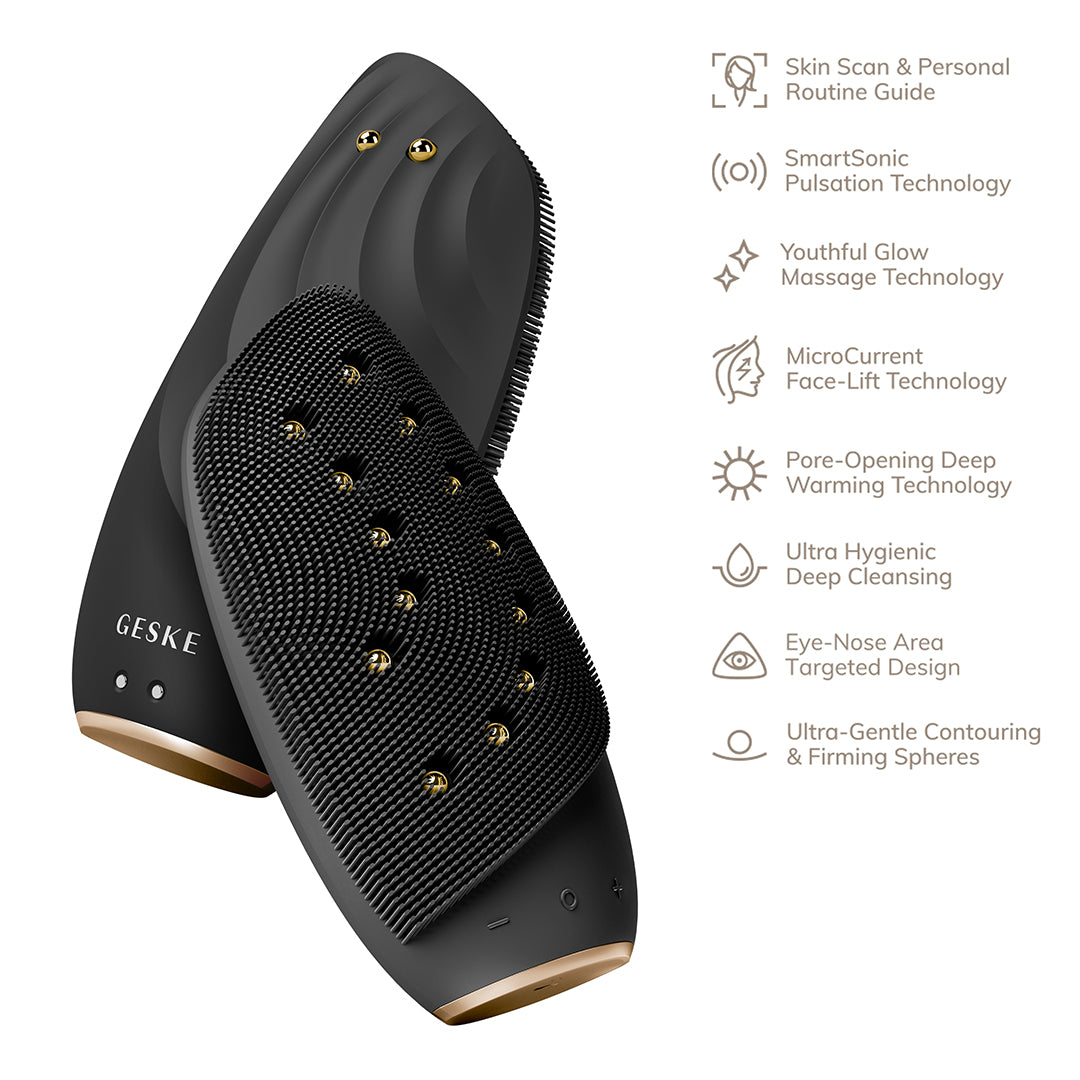 Geske Sonic Thermo Facial Brush & Face-Lifter 8 In 1