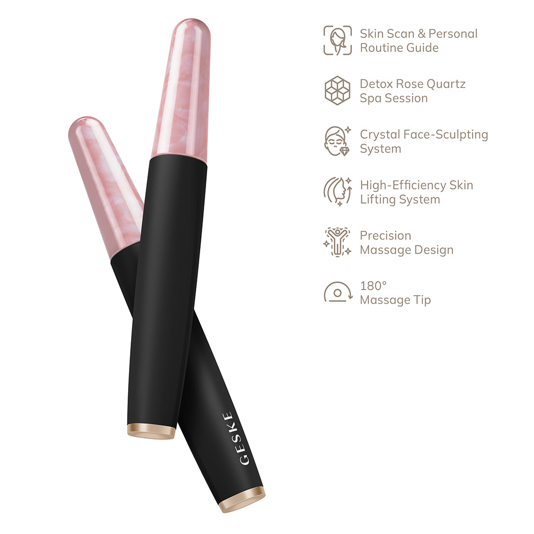 Geske Rose Quartz & Depuffing Pen 6 In 1