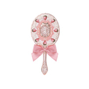 Flower Knows Strawberry Cupid Collection Hand Mirror Milky Pink