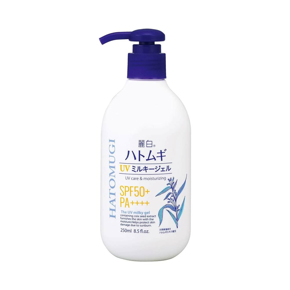Biore Reihaku Hatomugi Uv Milky Gel Spf50+ Pa++++ Pump Type