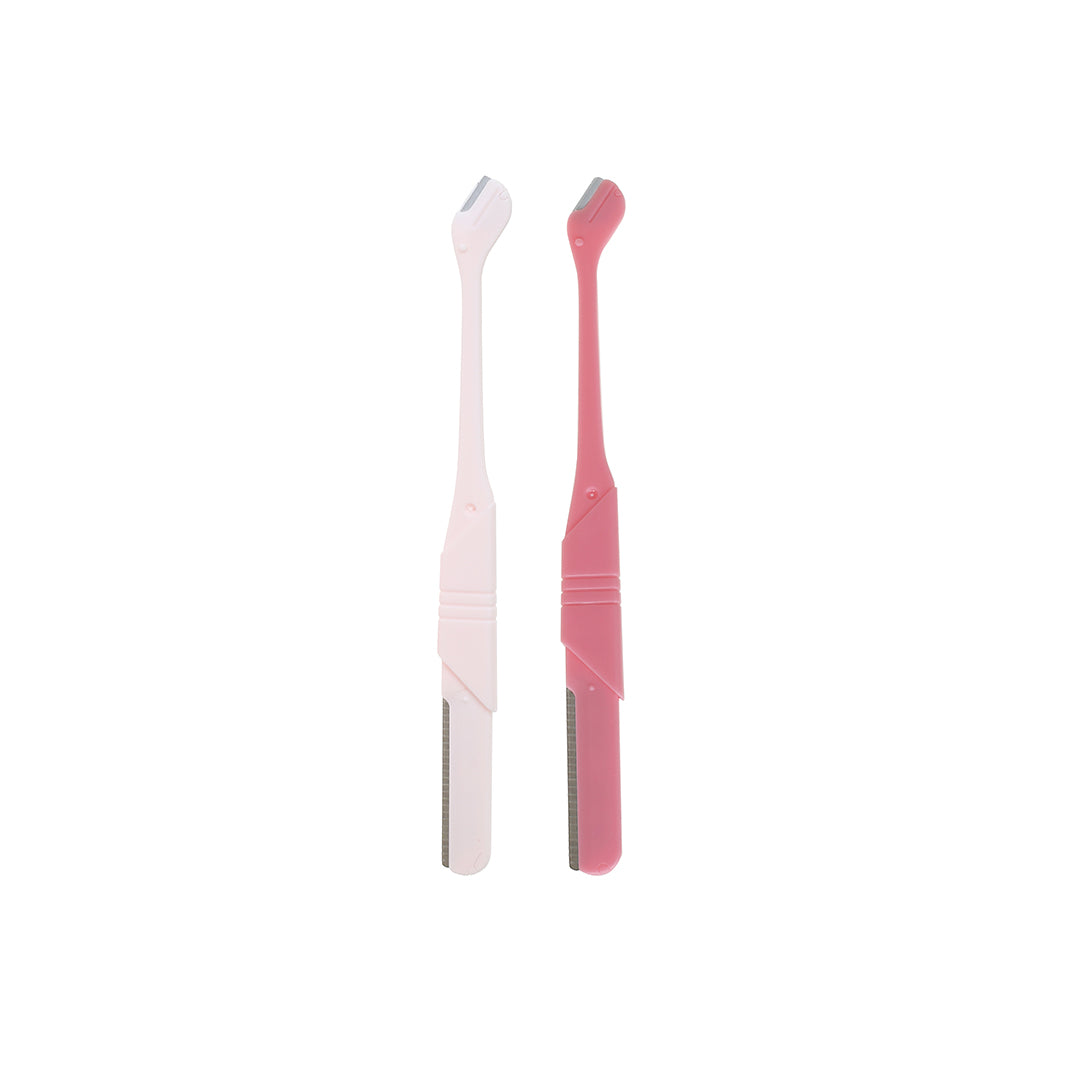 Rose Dual Ended Eyebrow Razors Pack Of 2