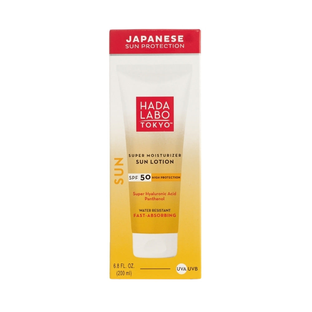 Hada Labo Tokyo Super Moisturizing Sun Lotion SPF50+ Fast Absorbing 200ml