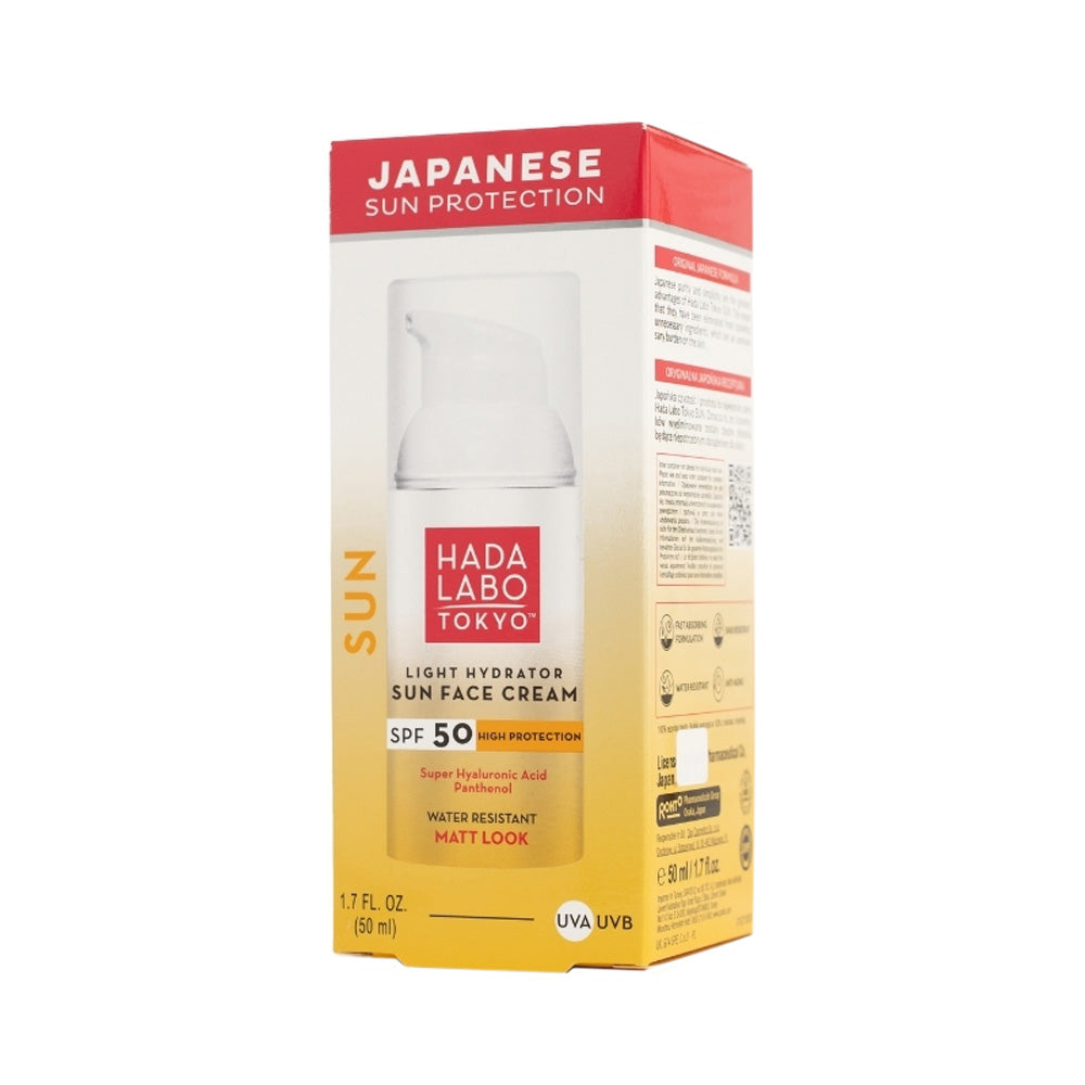 Hada Labo Tokyo Light Hydrator Sun Face Cream SPF50+ Matt Look 50ml