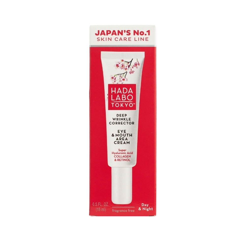 Hada Labo Tokyo Deep Wrinkle Corrector Eye & Mouth Area Cream 15ml