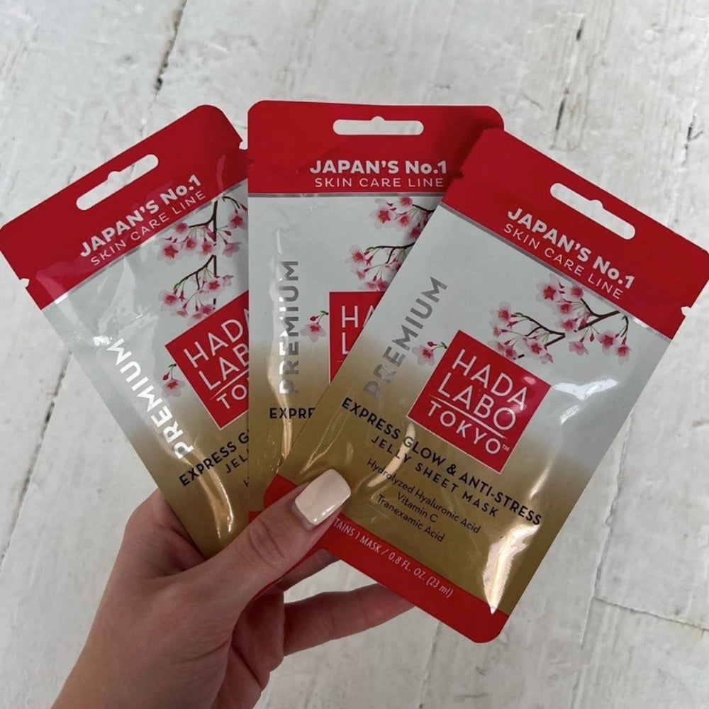 Hada Labo Tokyo Express Glow & Anti Stress Jelly Sheet Mask 1pc