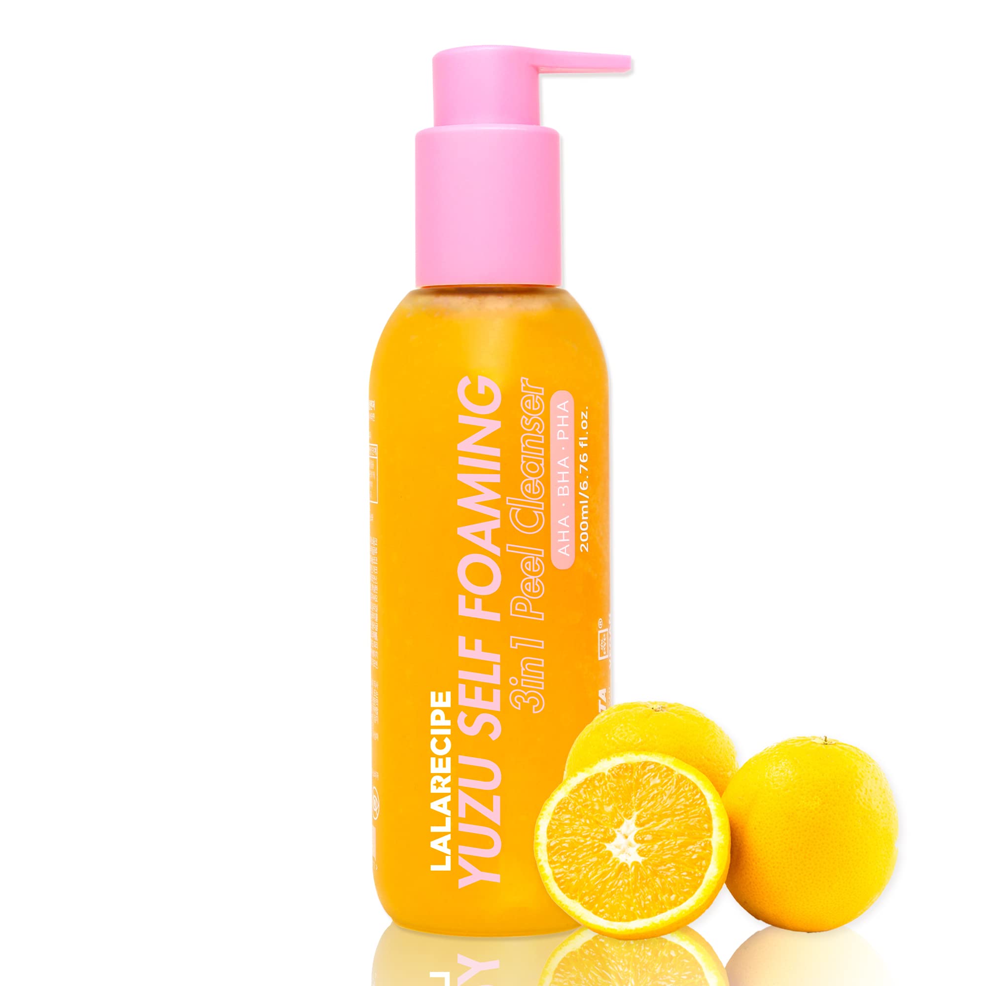 Lalarecipe Yuzu Self Foaming 3 in 1 Cleanser