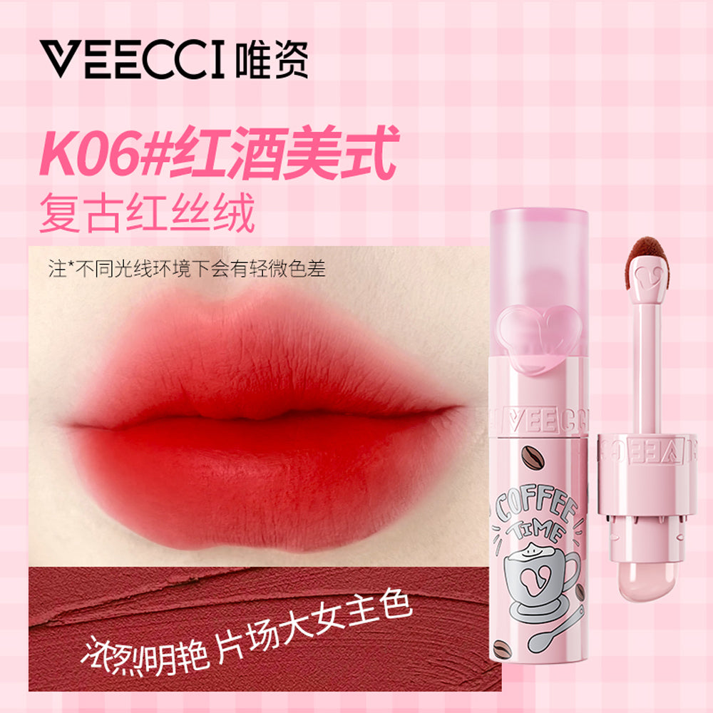 Veecci Soft Mist Lip Cream (Coffee Cloud Series) K06 Red Wine American Style