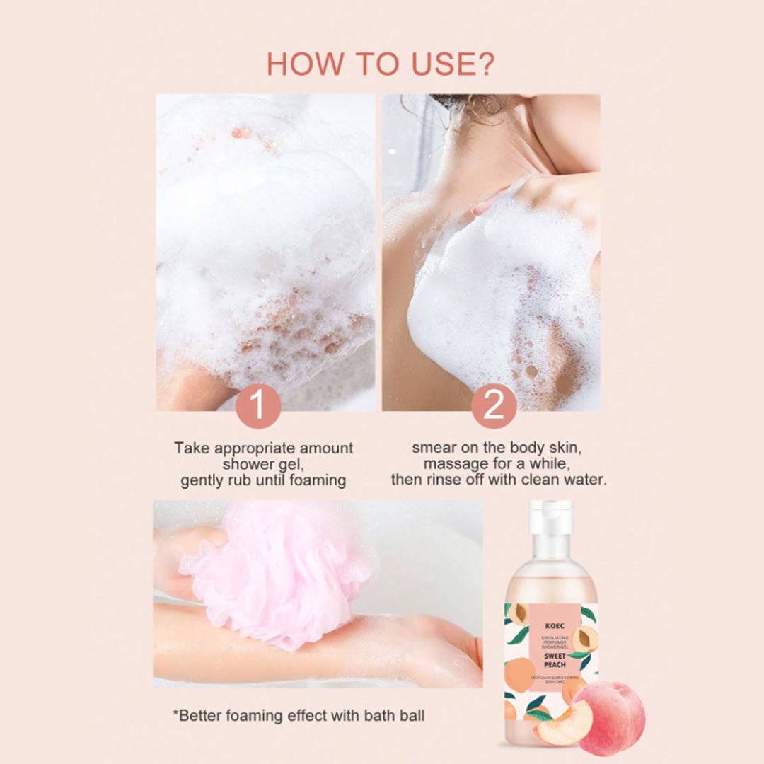 Koec Peach Exfoliating Shower Gel