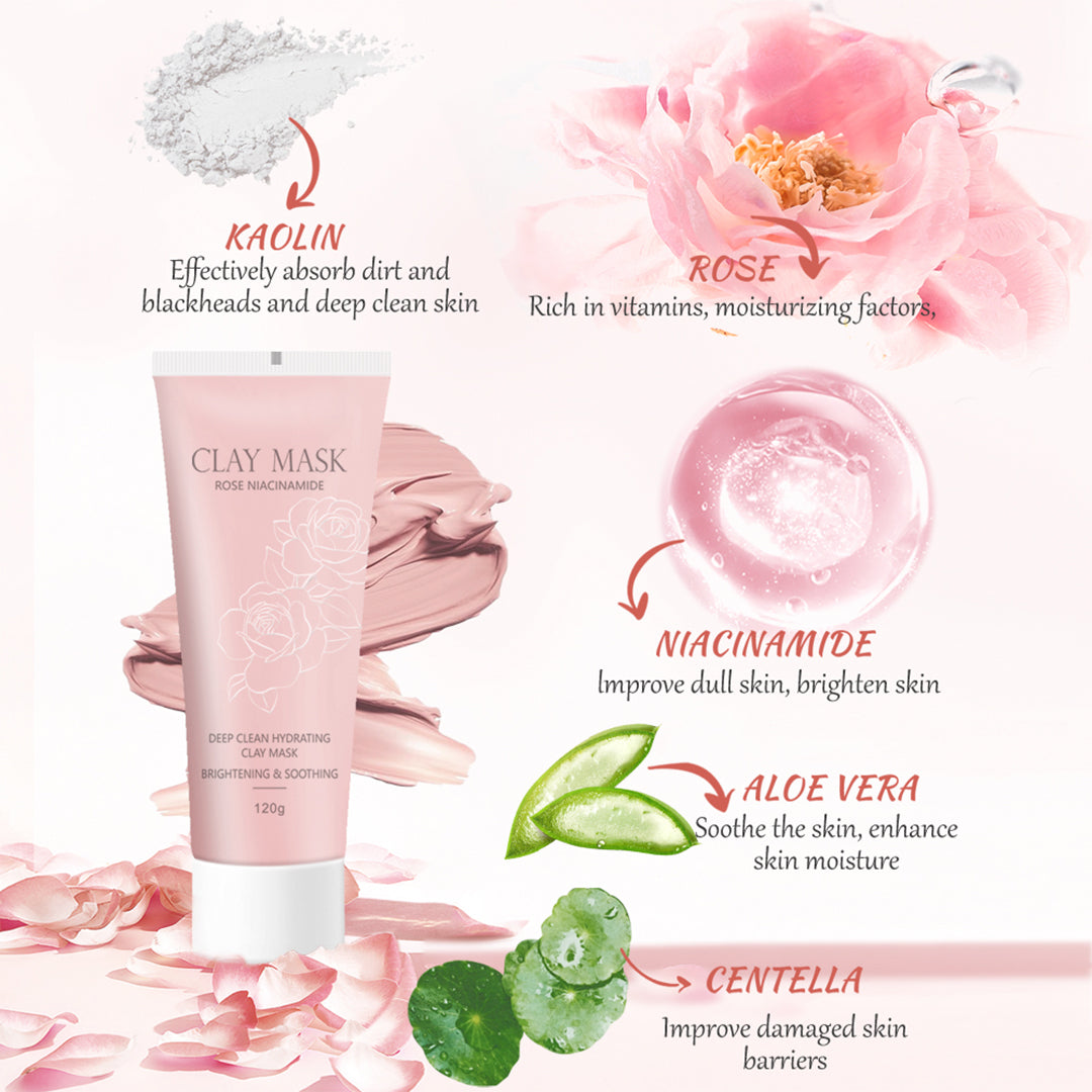 Koec Rose Niacinamide Deep Clean Hydrating Claymask