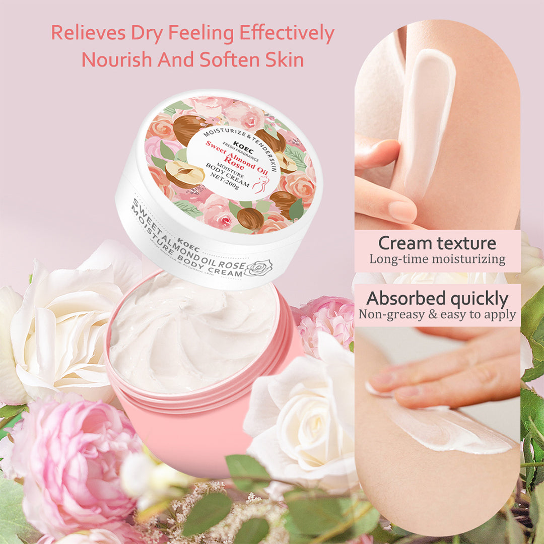 Koec Sweet Almond Oil Rose Moisture Body Cream