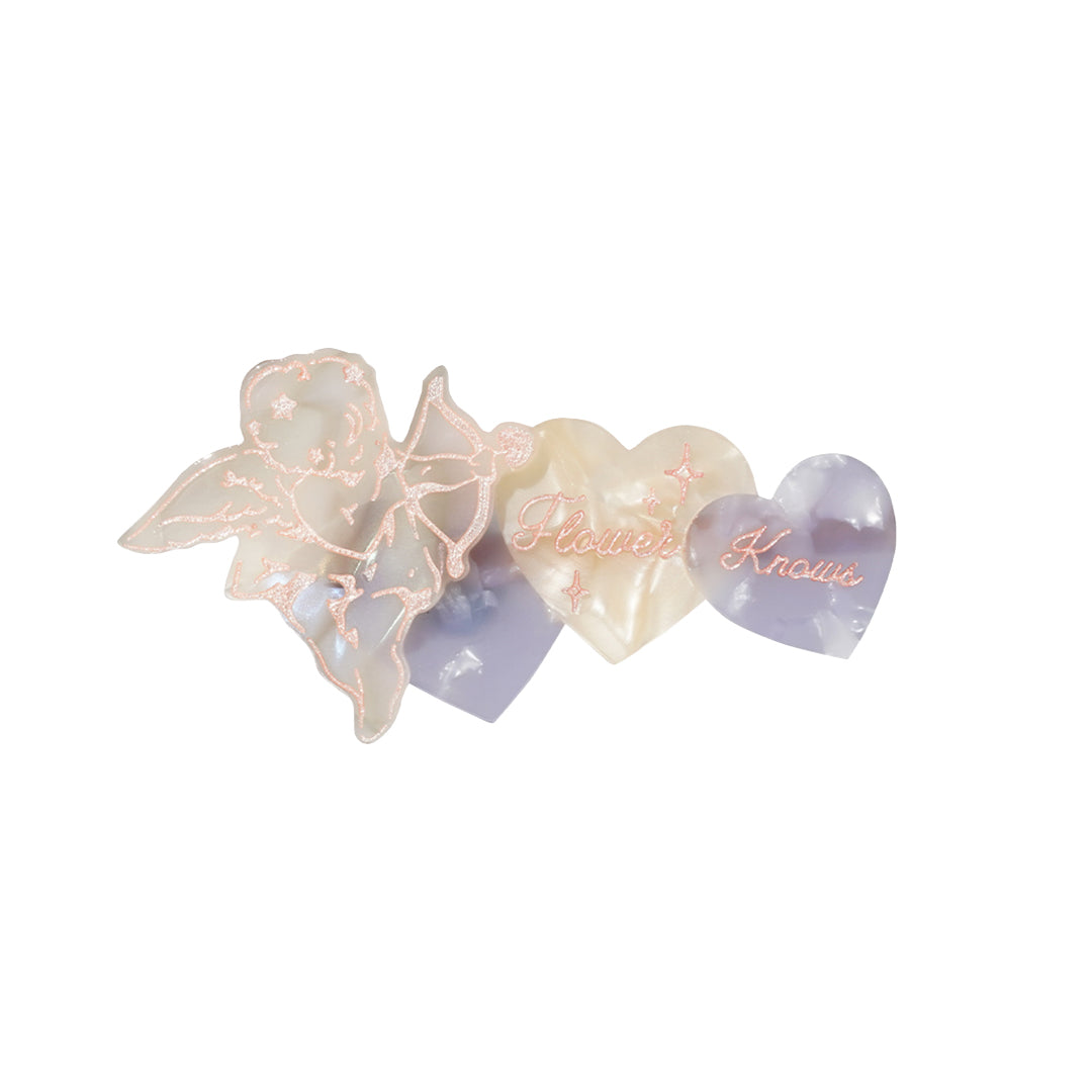 Flower Knows Strawberry Rococo Series Barrette Amethyst Hair Clip