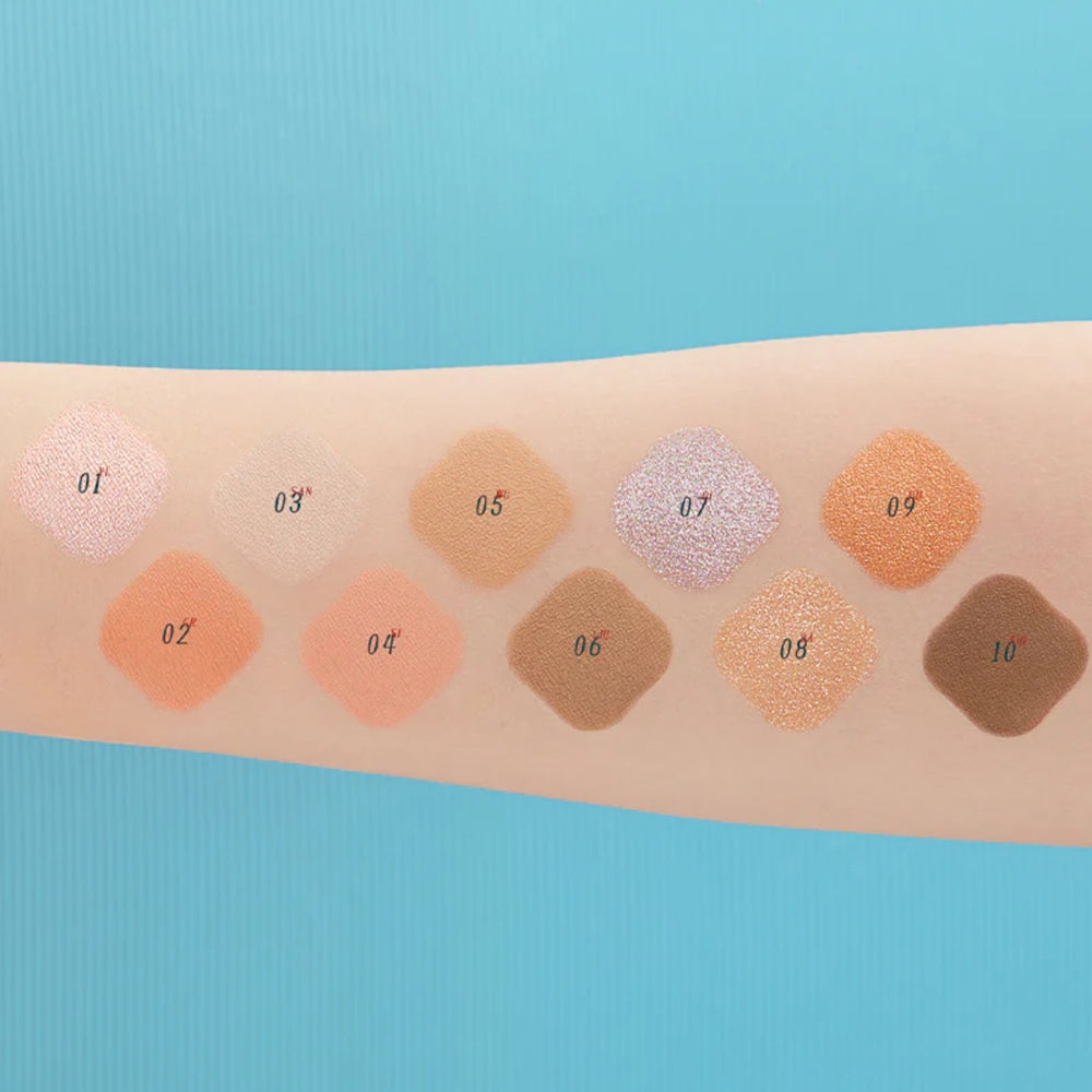 Florasis Flowery Color Eyeshadow Palette - 8 gms