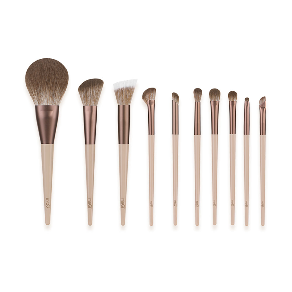 MSQ Meisikou 10 Mocha Makeup Brush Set