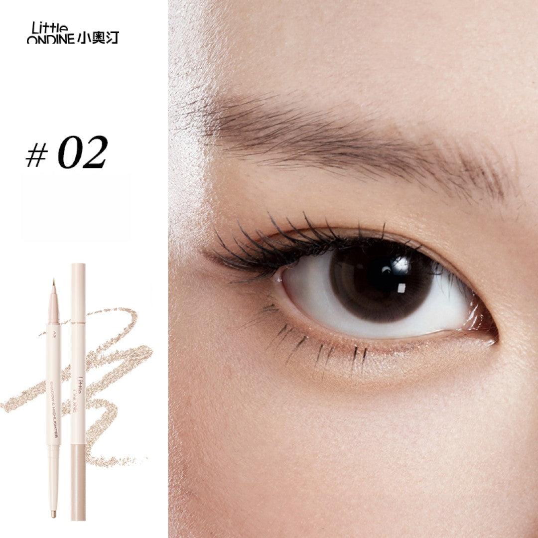 Little Ondine Eye Shadow And Highlight Eyeliner 02 Luminescent Platinum