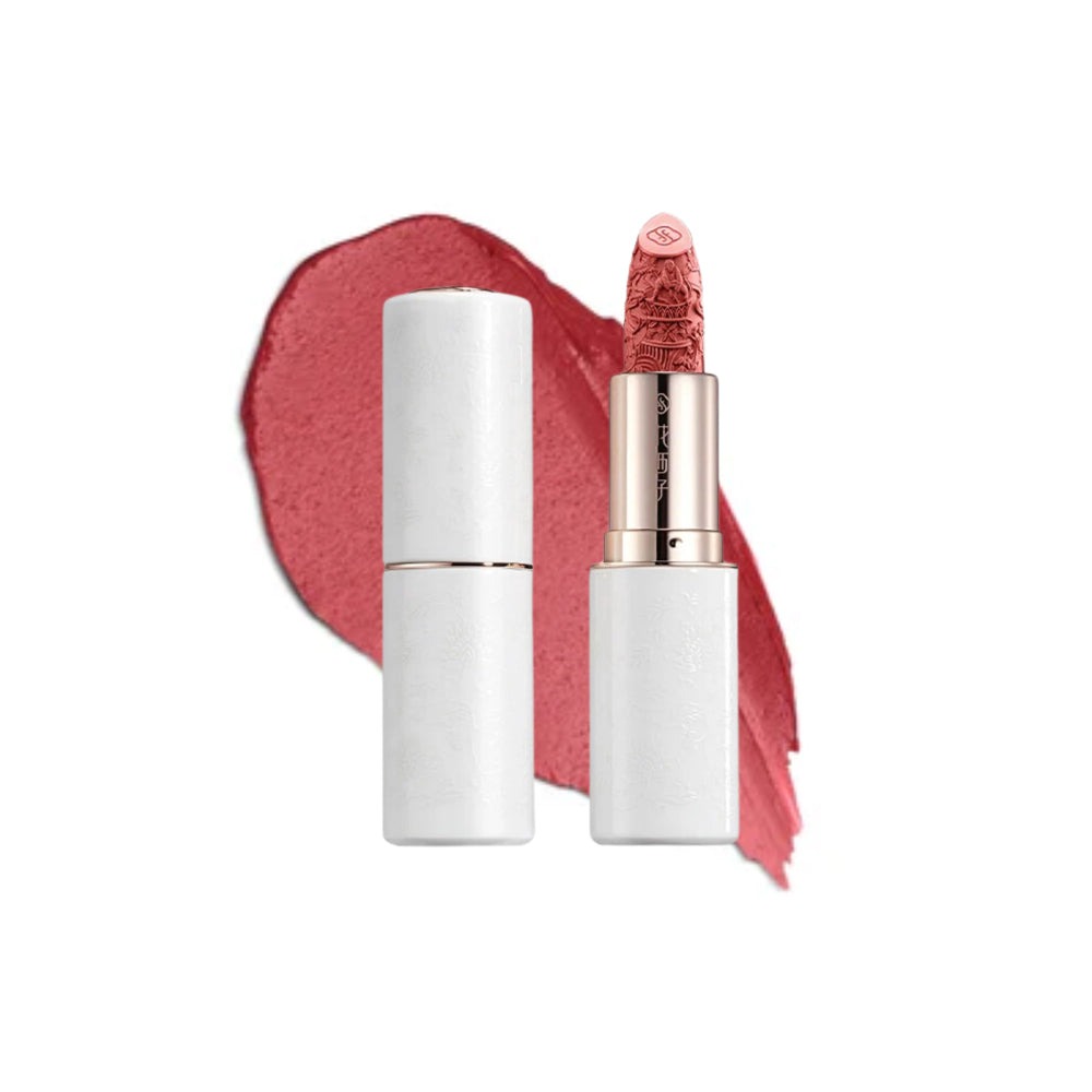 Florasis Floral Dewy In-Porcelain Lipstick - M304 Peach Petals - 200 gms