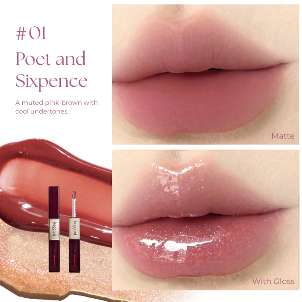 Haggard Scepter Double Headed Lip Gloss #01 Poet And Sixpence