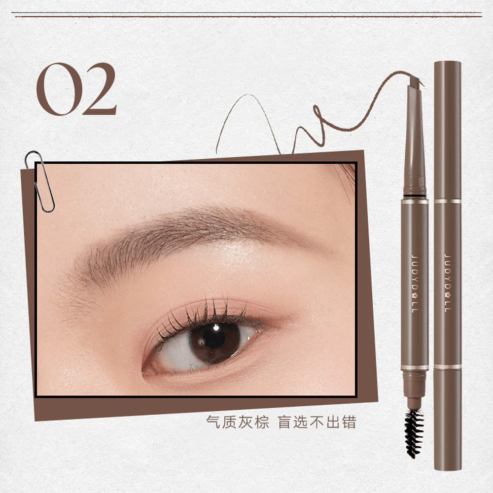 Judydoll Duo Eyebrow Pencil 02Grey Brown