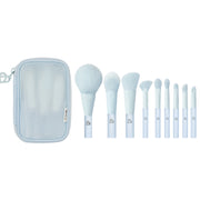 BLJ Mini Make Up Brush Zip Pouch Set - Legend Of Ocean 9Pcs (Blue)