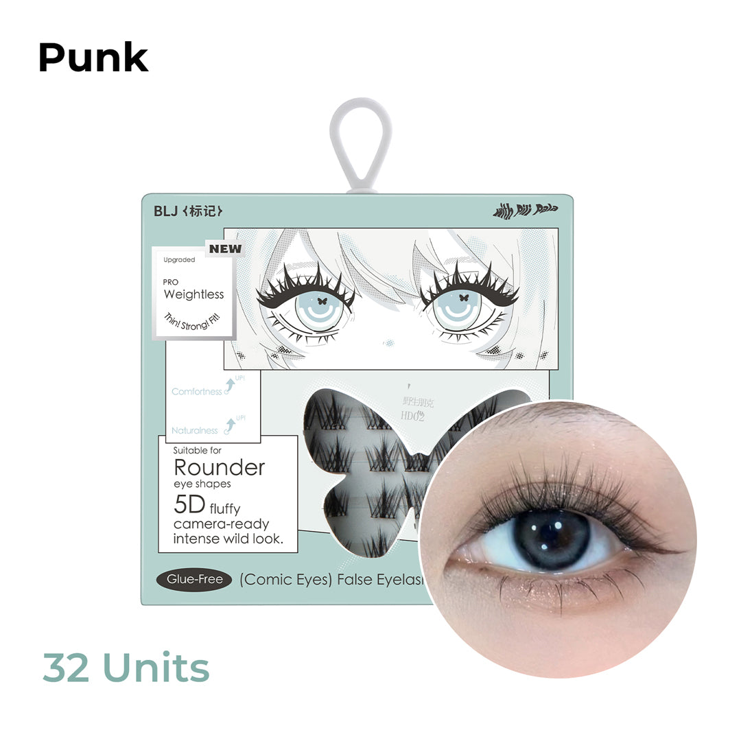 BLJ Comic Eyes Glue-Free False Eyelashes Hd02 Wild Punk