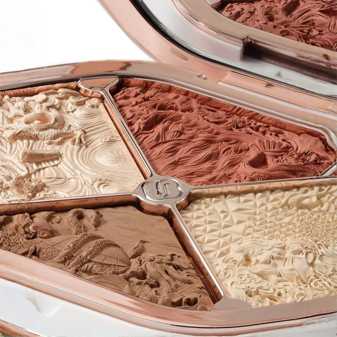 Florasis Eastern Beasts Sculpting Makeup Palette  (Ode To Embroidery), 01