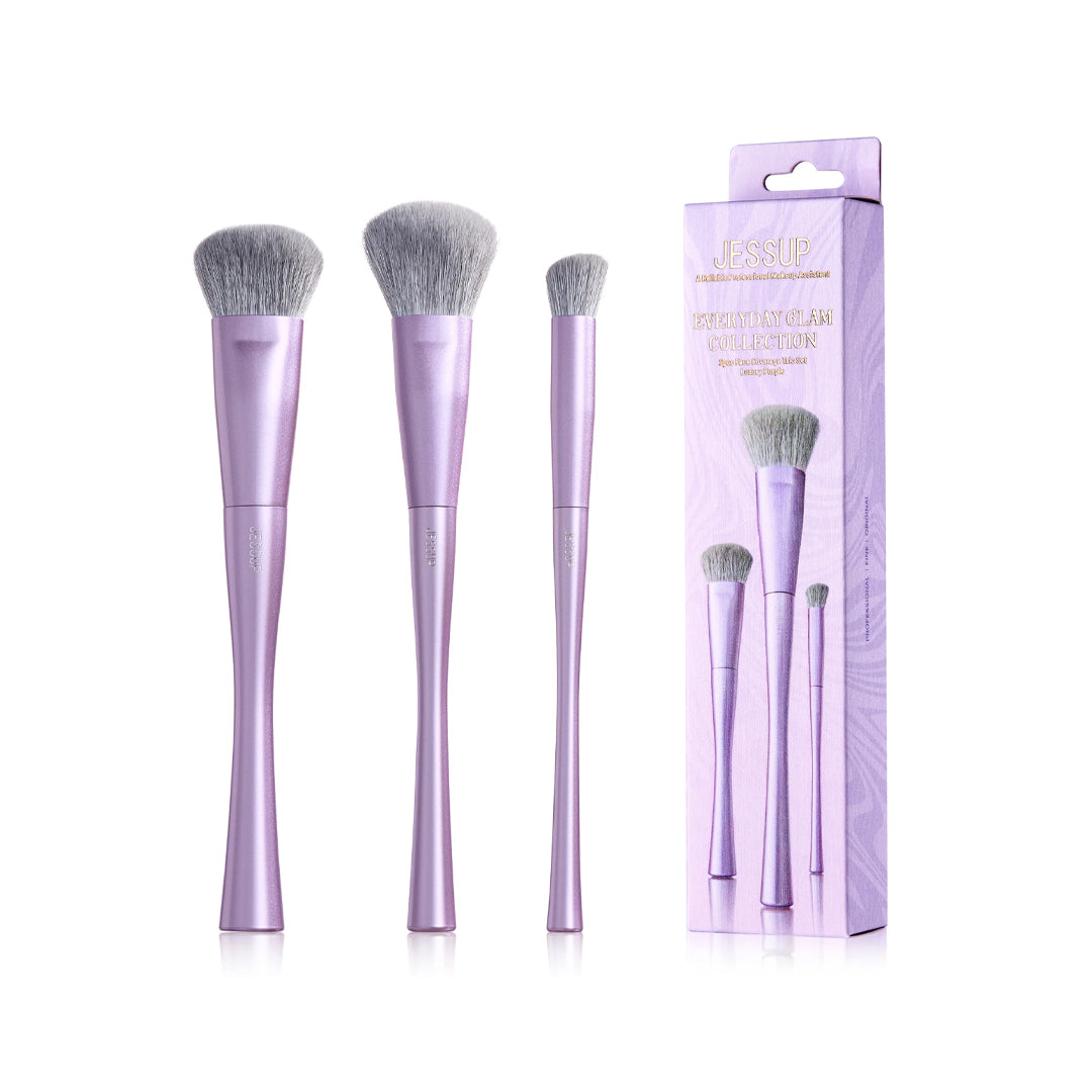Jessup 3Pcs Luxury Purple Face Coverage Trio Set