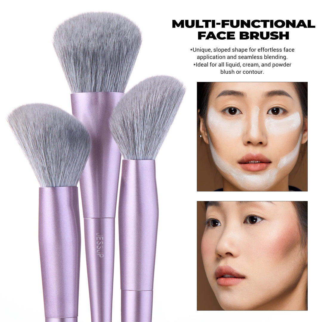 Jessup 3Pcs Luxury Purple Face Coverage Trio Set