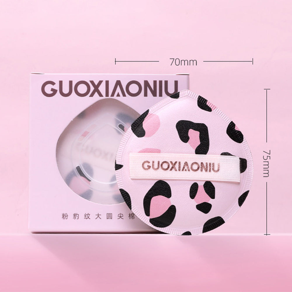Guoxiaoniu Pink Leopard Marshmallo beauty puff