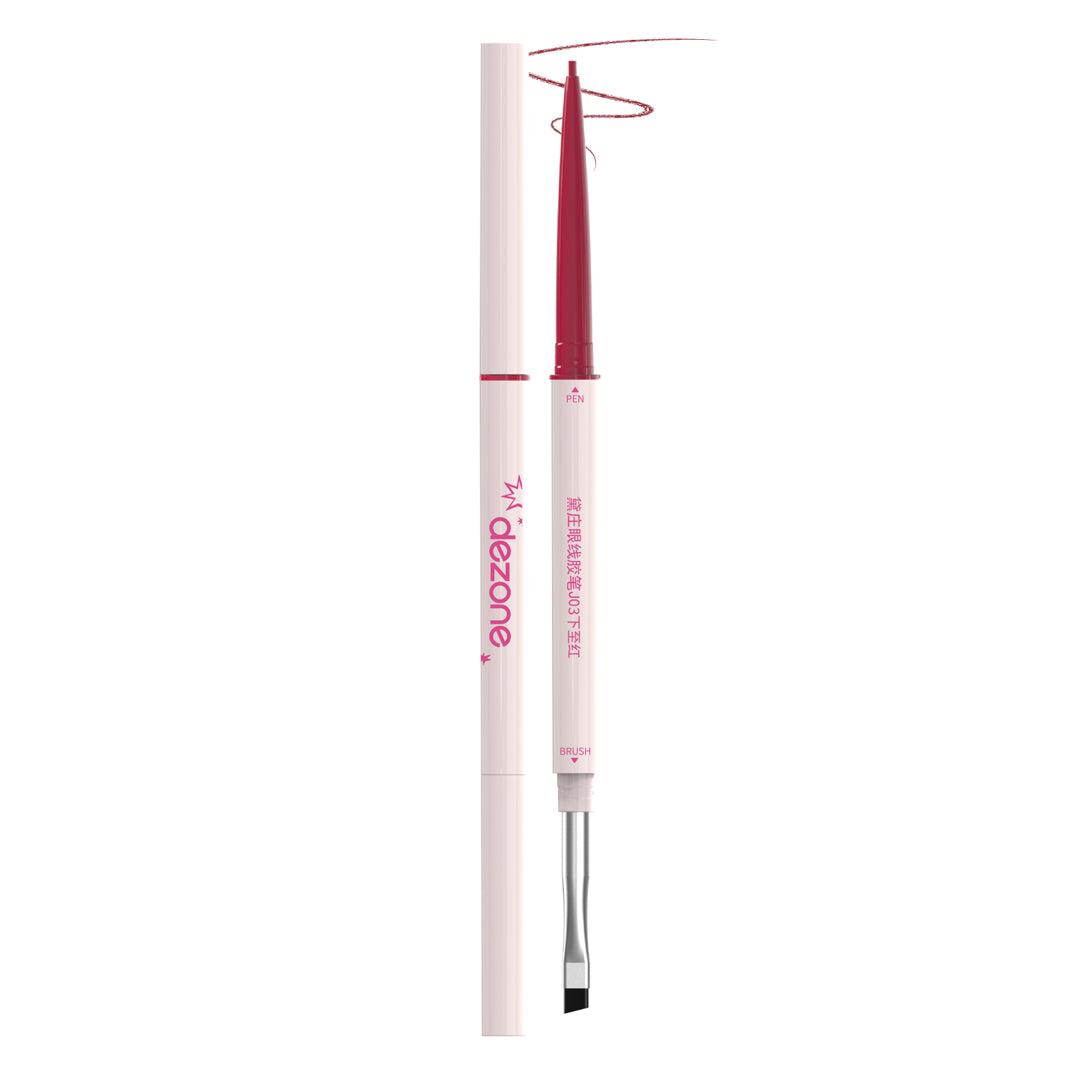 Dezone Double-Ended Gel Eyeliner Pencil J03 Red