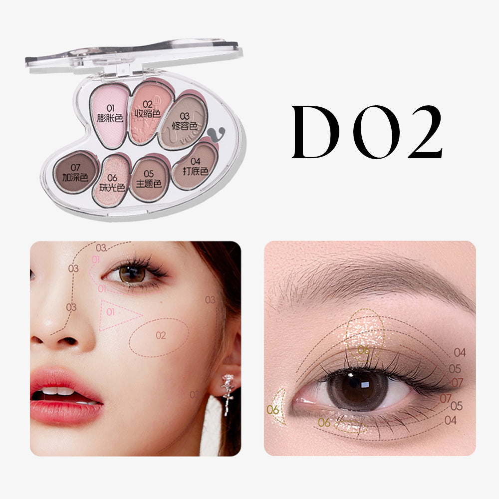 Veecci Vizida Artist Seven Color eye shadow Disk