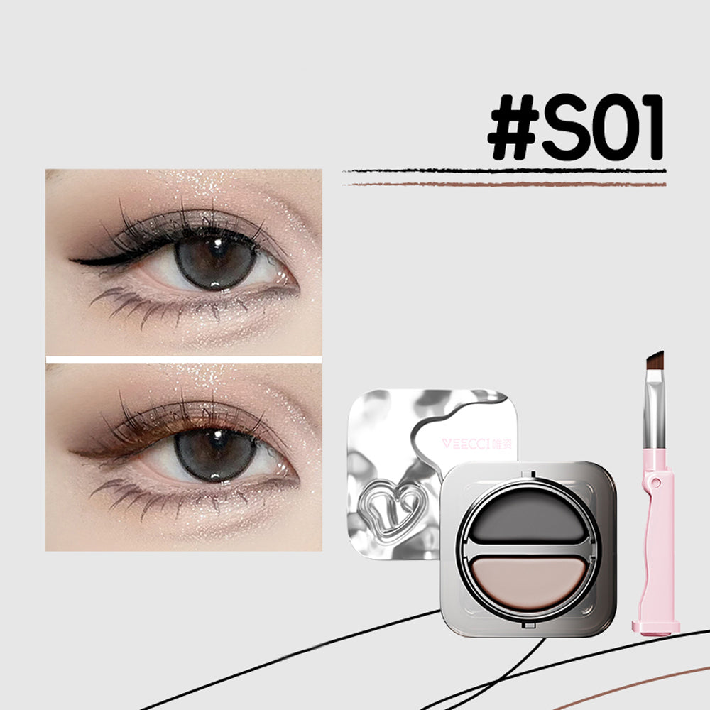Veecci Soft Mist Color Holding Air Cushion Double Color Eyeliner Ointment