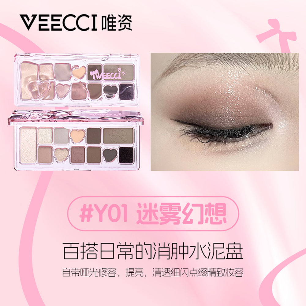 Veecci Exclusive Ribbon Fantasy 11 Color eye shadow Disk Y01 Mist Fantasy