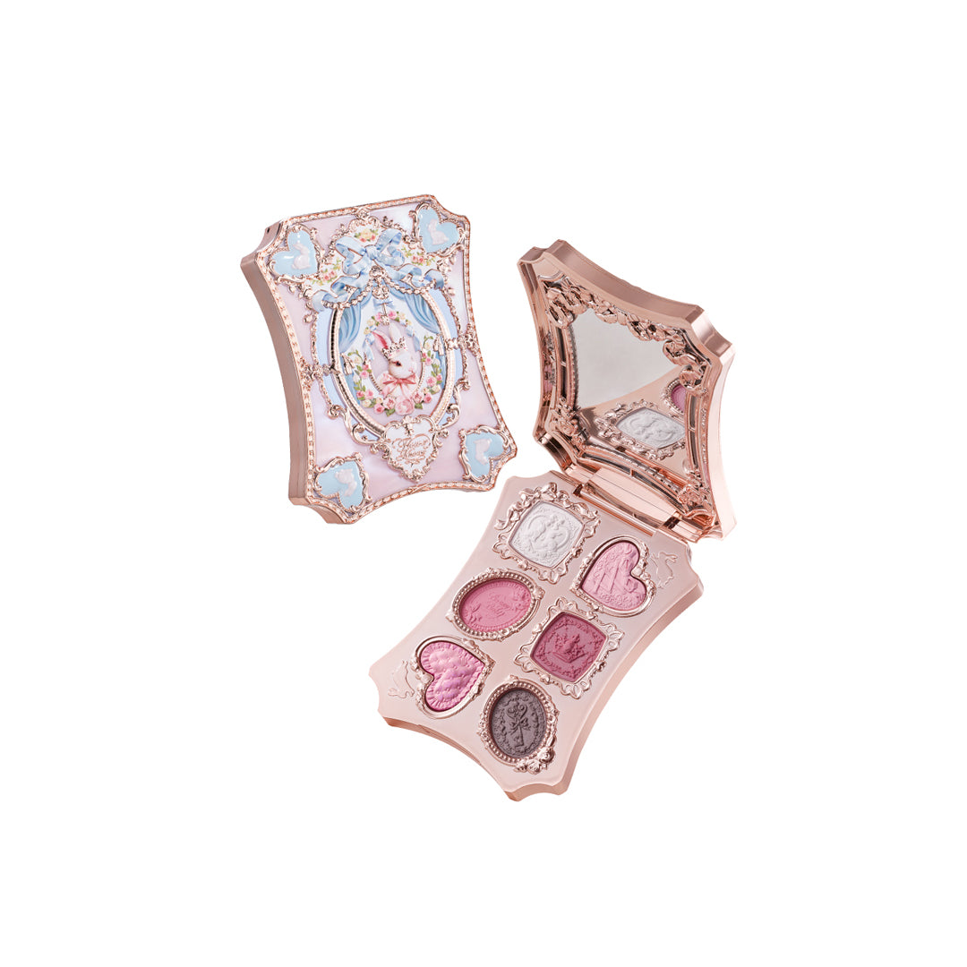 Flower Knows Bunny Garden Collection 6-Color Makeup Palette 03 Ruby Berry