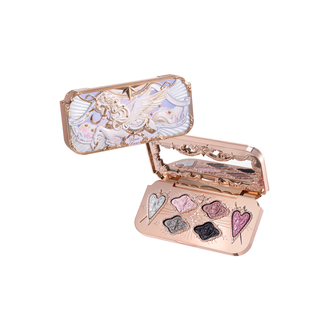 Flower Knows Knight Unicorn Collection 6 Color Satin Makeup Palette 02 Moon Sprite